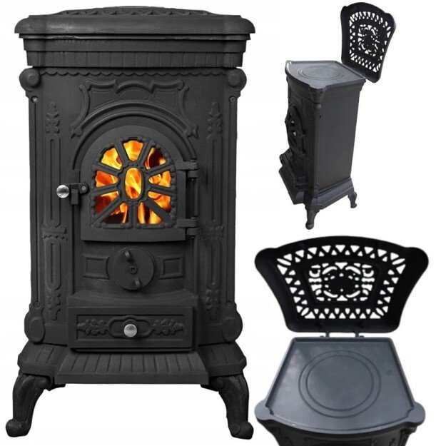 Ketaus krosnelė-viryklė KAWMET P9 (8 kW) ECO 19