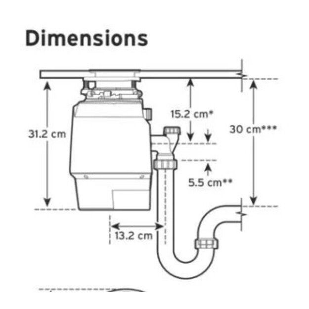 Maisto atliekų smulkintuvas ISE 80373T-ISE PREMIUM 550 EC 1