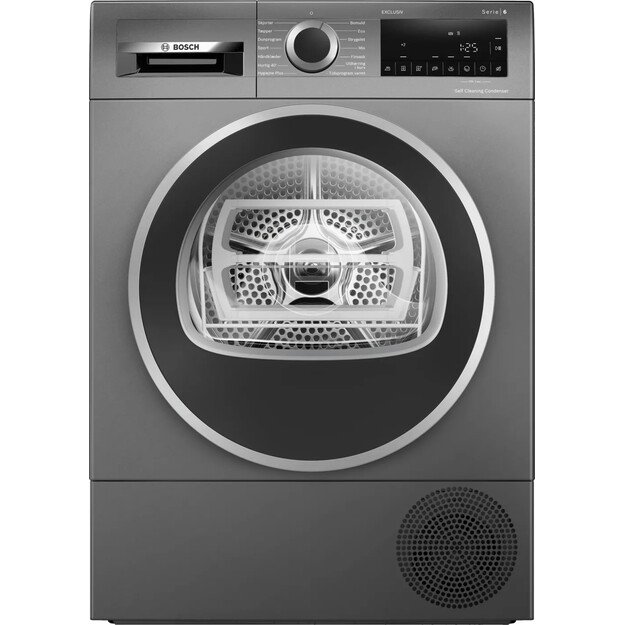 Džiovyklė su šilumos siurbliu BOSCH Serija 6, WQG2450RDN, 9 kg