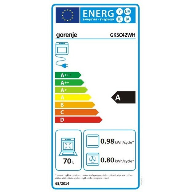 Viryklė Gorenje GK5C42WH 5