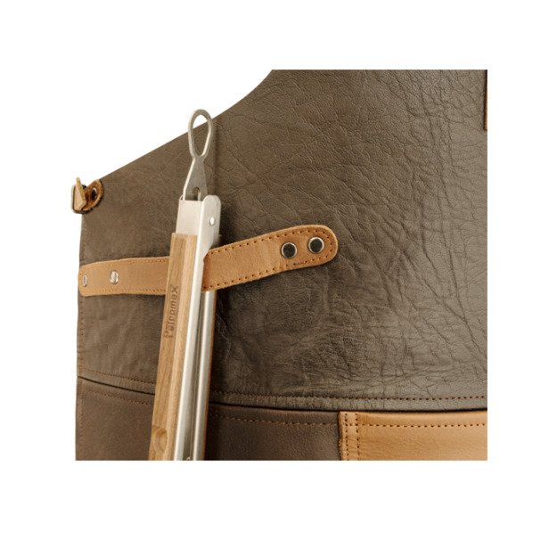 Odinė prijuostė Petromax Buff su kryžminiais nugaros diržais 3