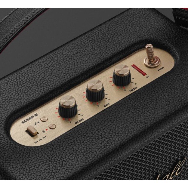 Marshall Kilburn III kolonėlė, juoda/žalvarinė 2