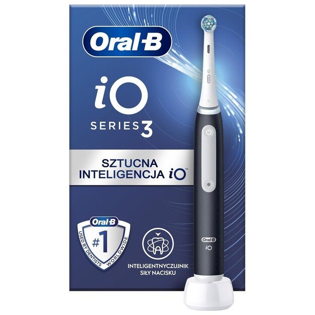 Elektrinis dantų &scaron;epetėlis Oral-B iO3 Matt Black