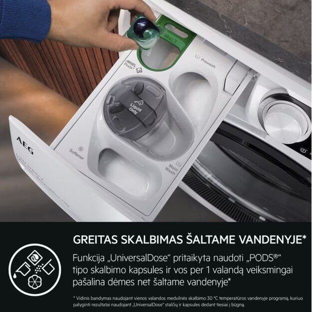 Skalbimo ma&scaron;ina AEG LFR73944FUE, ProSteam, UniversalDose, 9 kg 2
