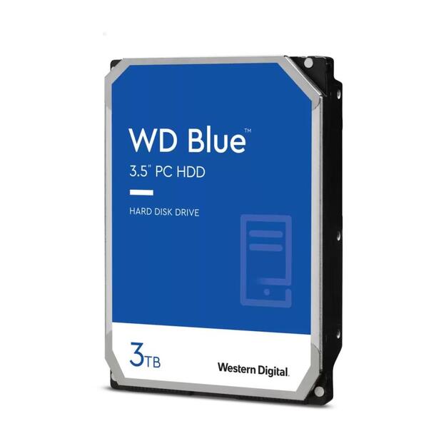 HDD|WESTERN DIGITAL|Blue|3TB|SATA 3.0|256 MB|5400 rpm|3,5 |WD30EZAZ