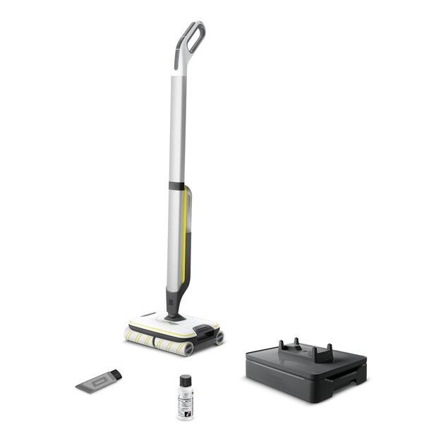 Vacuum Cleaner|KARCHER|Dry&wet|Electric broom|White/Black/Yellow|Bagless|Battery| 4.3 kg|1.055-701.0