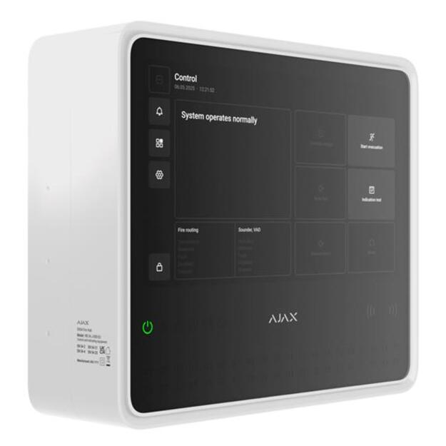 FIRE ALARM PANEL FIRE HUB/EN54 WHITE 125732 AJAX