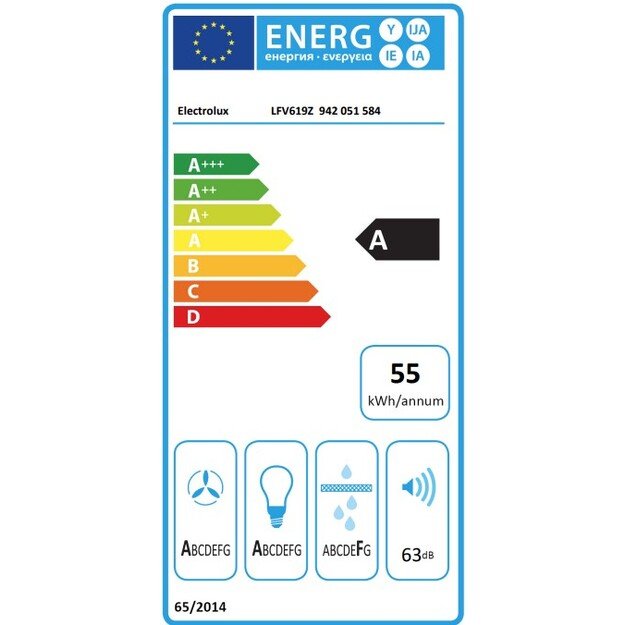 Gartraukis Electrolux 700 serija, LFV619Z, 90 cm 1