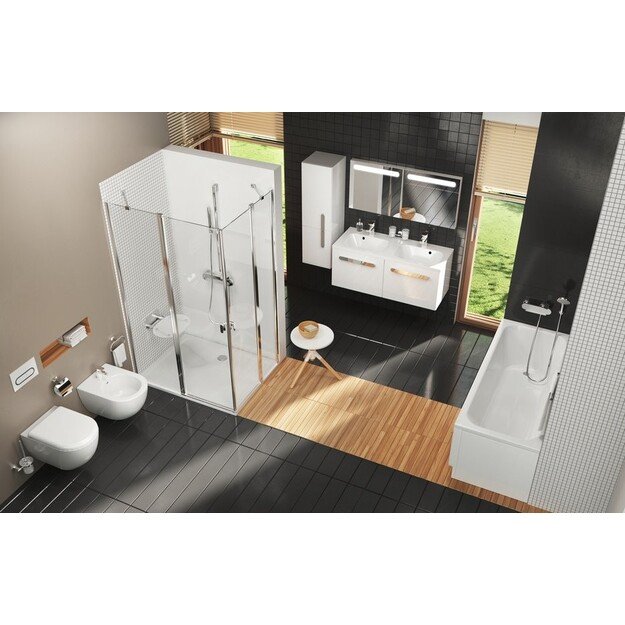 Pakabinamas klozetas Ravak Uni Chrome RimOff, X01535 3