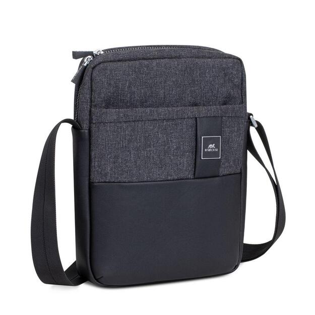 TABLET CASE CROSSBODY 11 /8811 BLACK MELANGE RIVACASE