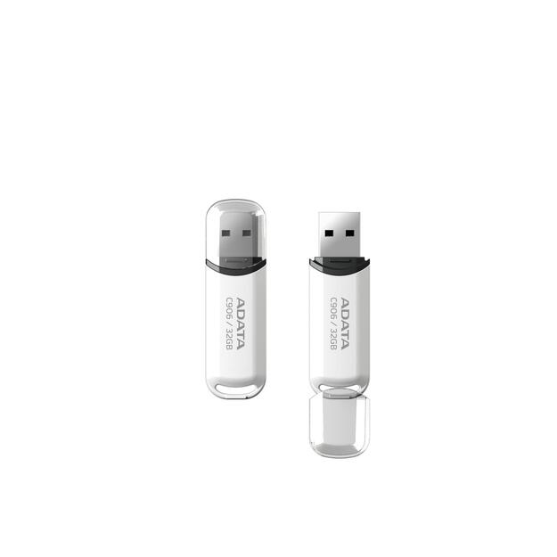 MEMORY DRIVE FLASH USB2 32GB/WHITE AC906-32G-RWH ADATA