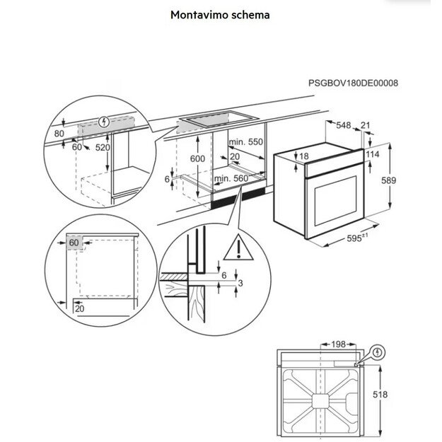 Orkaitė AEG TR7PB63ZSB 1