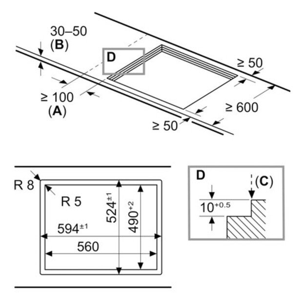 Įmontuojama dujinė kaitlentė SIEMENS iQ500, EP6A6PI10, 60 cm 3