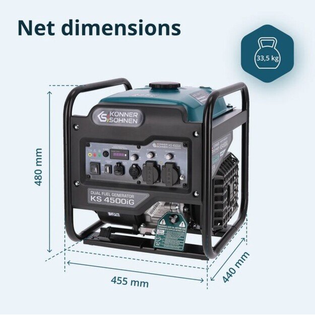 Inverterinis generatorius KS 4500iG KONNER  amp SOHNEN 6