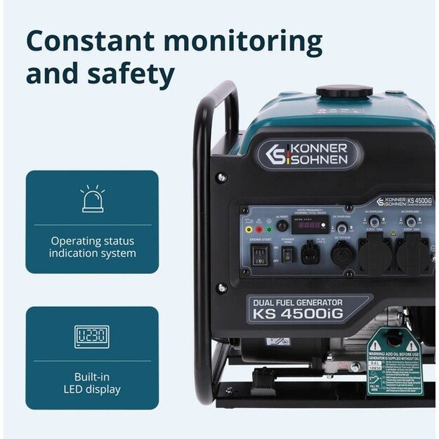 Inverterinis generatorius KS 4500iG KONNER  amp SOHNEN 9