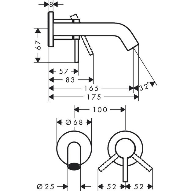 Potinkinis praustuvo mai&scaron;ytuvas Hansgrohe Tecturis S 73350140 1