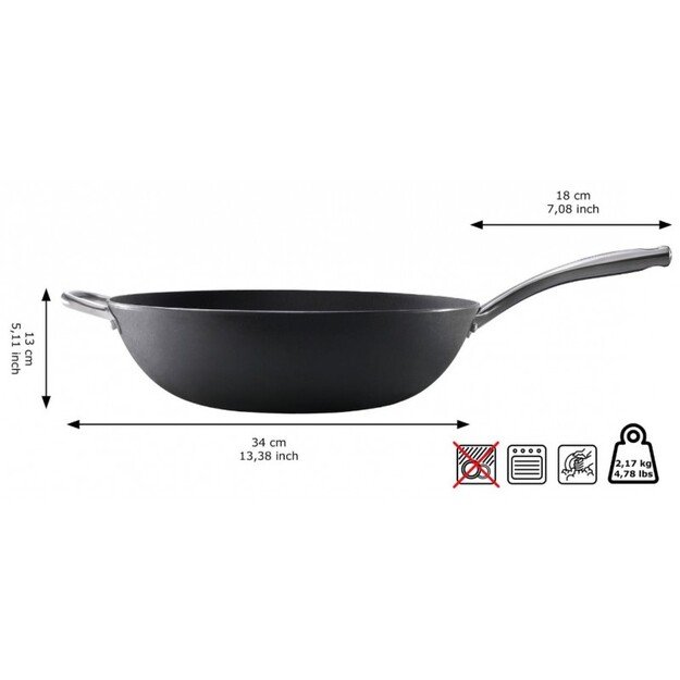 Ketaus WOK keptuvė Skottsberg 34cm