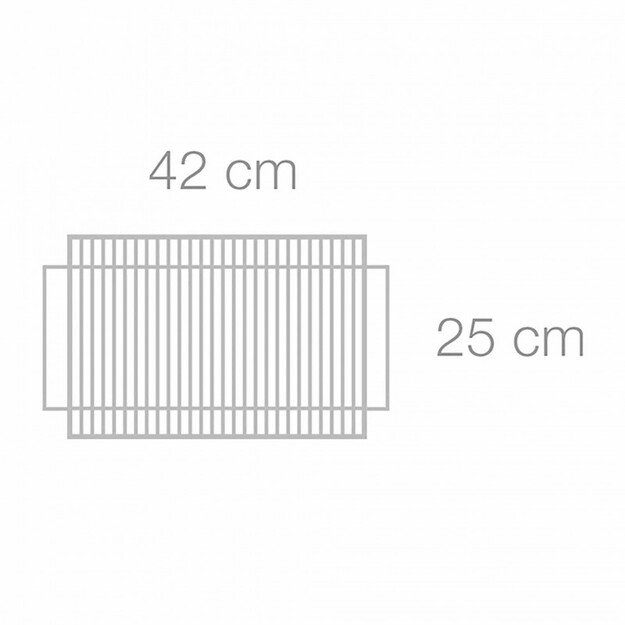 Nerūdijančio plieno grotelės 42 cm Martinsen