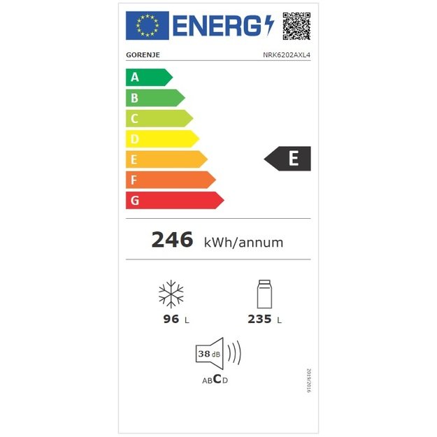 Šaldytuvas GORENJE NRK6202AXL4