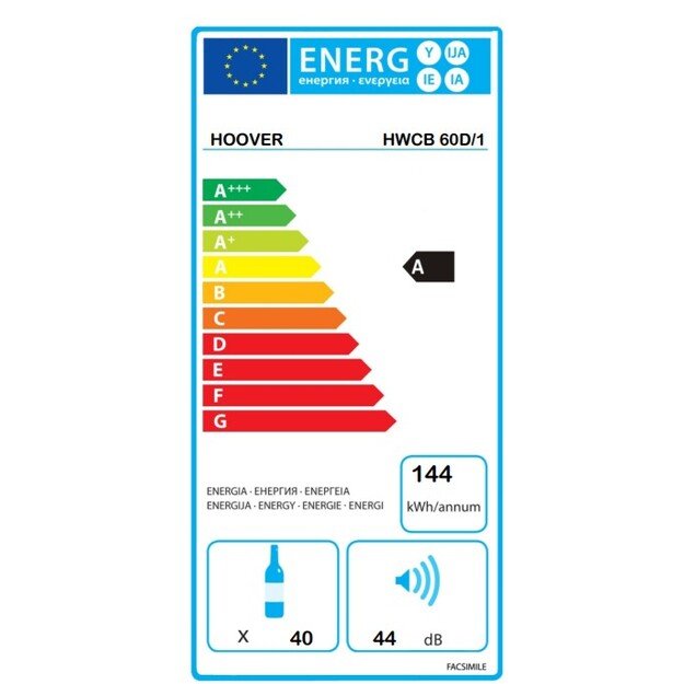 Vyno šaldytuvas Hoover HWCB 60D/1