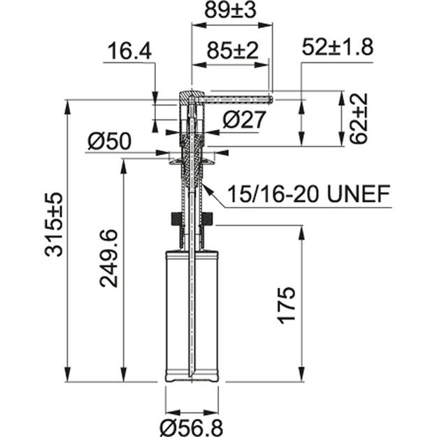 Dozatorius Franke Comfort chrom 119.0584.065