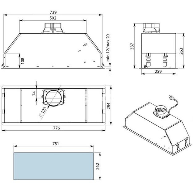 Gartraukis Falmec GRUPPO INCASSO EVO50 / 50M8SR / 111.401