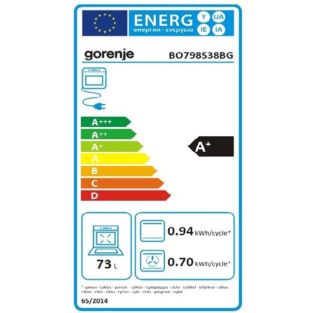 Orkaitė Gorenje BO798S37BG