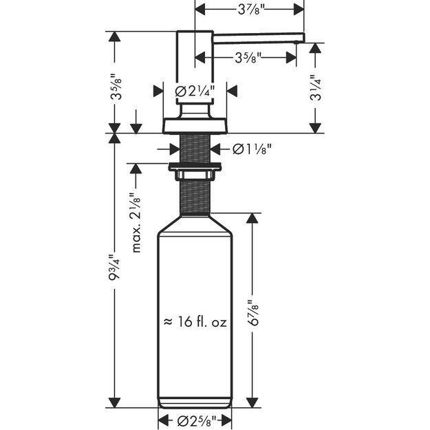 Muilo dozatorius su laikikliu Grohe Essentials 40448001