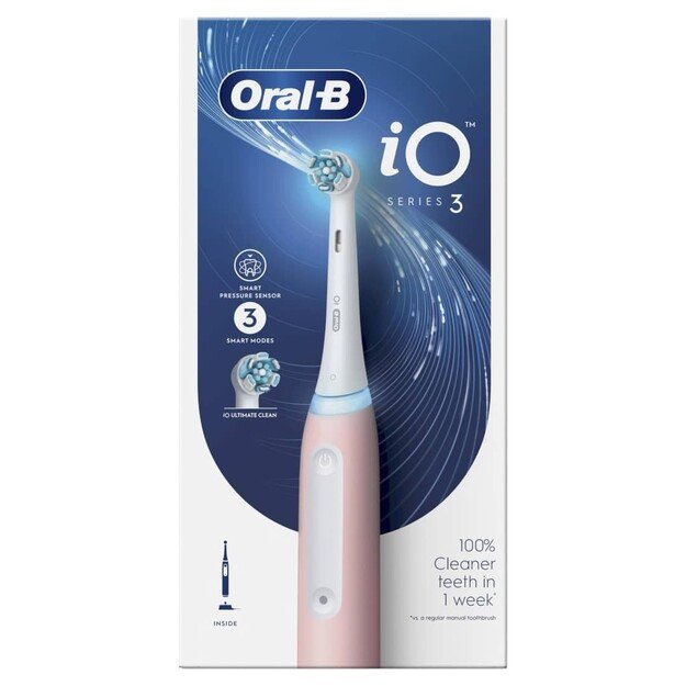 Elektrinis dantų šepetėlis Oral-B iO3 Blush Pink