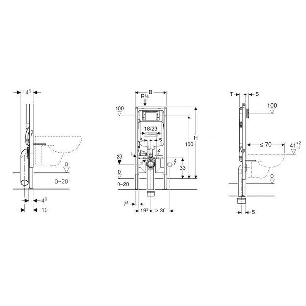 Potinkinis rėmas Geberit Duofix New Sigma 111.796.001