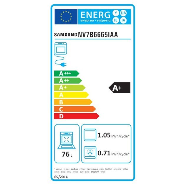 Įmontuojama orkaitė Samsung NV7B6665IAA