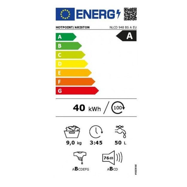 Skalbimo mašina Hotpoint NLCD 948 BS A EU