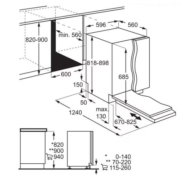 Indaplovė AEG FSE75768P