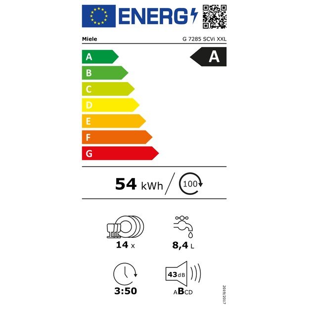 Indaplovė Miele G 7285 SCVi XXL ED