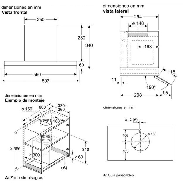 Įmontuojamas gartraukis Bosch DBB67AM60