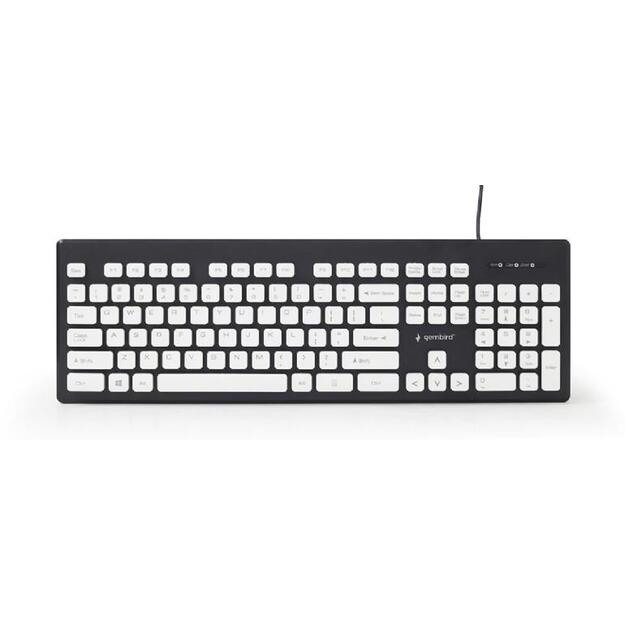 KEYBOARD CHOCOLATE USB ENG/BLACK KB-CH-01 GEMBIRD