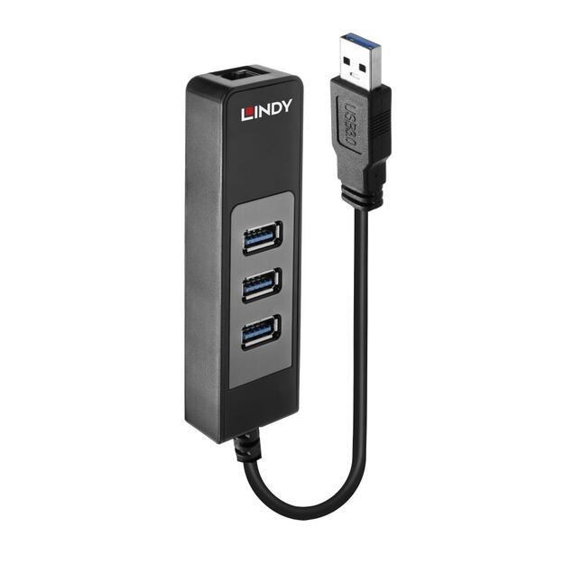 I/O HUB USB3 & LAN ADAPTER/43176 LINDY