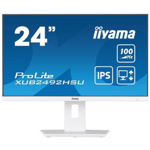 LCD Monitor|IIYAMA|23.8 |Business|Panel IPS|1920x1080|16:9|100Hz|Matte|0.4 ms|Speakers|Swivel|Pivot|Height adjustable|Tilt|XUB2492HSU-W6