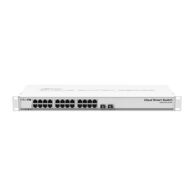 Switch|MIKROTIK|24x10Base-T / 100Base-TX / 1000Base-T|2xSFP+|CSS326-24G-2S+RM