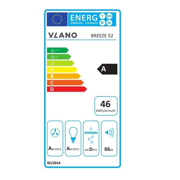 Įmontuojamas Gartraukis Vlano BREEZE 52, baltas