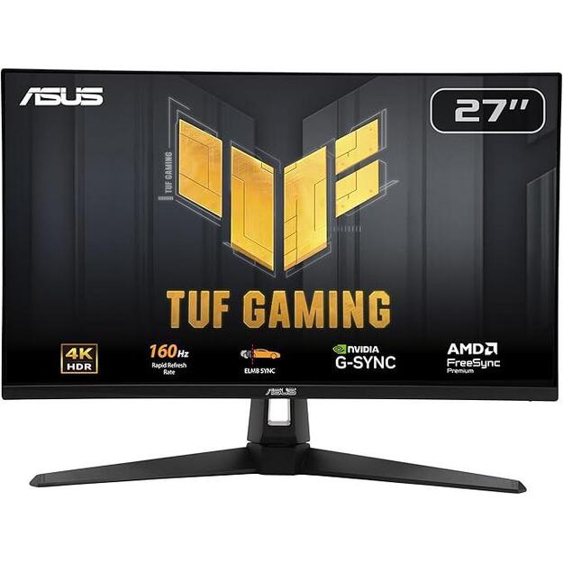 LCD Monitor|ASUS|90LM0AR0-B01371|27 |Gaming|Panel IPS|3840x2160|16:9|160Hz|Matte|1 ms|Speakers|Tilt|Colour Black|90LM0AR0-B01371