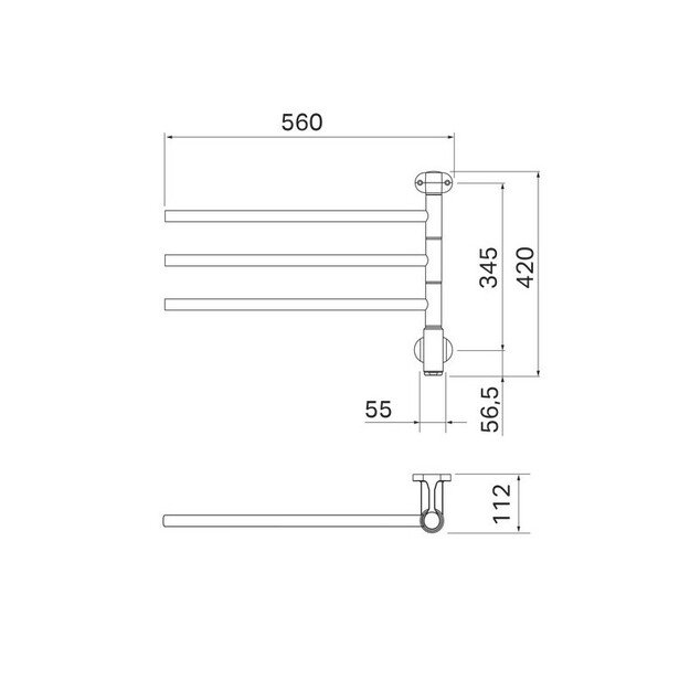 Elektrinis rankšluoščių džiovintuvas PAX I 3/550 1
