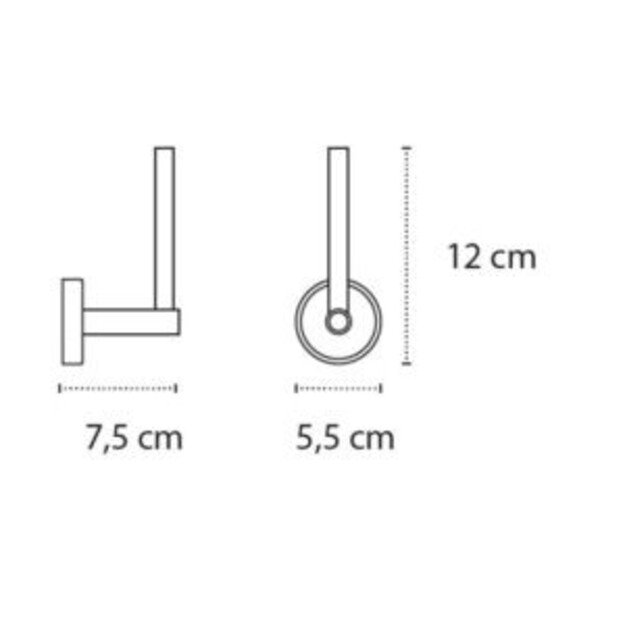 Tualetinio popieriaus laikiklis Kapitan OPTIMO 64 09, vertikalus 1