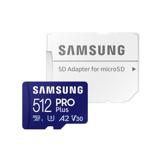 MEMORY MICRO SDXC PRO+ 512GB/W/ADAPT MB-MD512SA/EU SAMSUNG