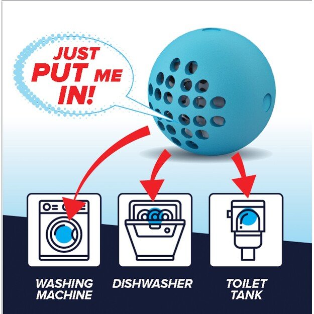 Plovimo kamuolys (indaplovių ir skalbimo mašinų apsauga nuo kalkių apnašų) Quadron SWB 5