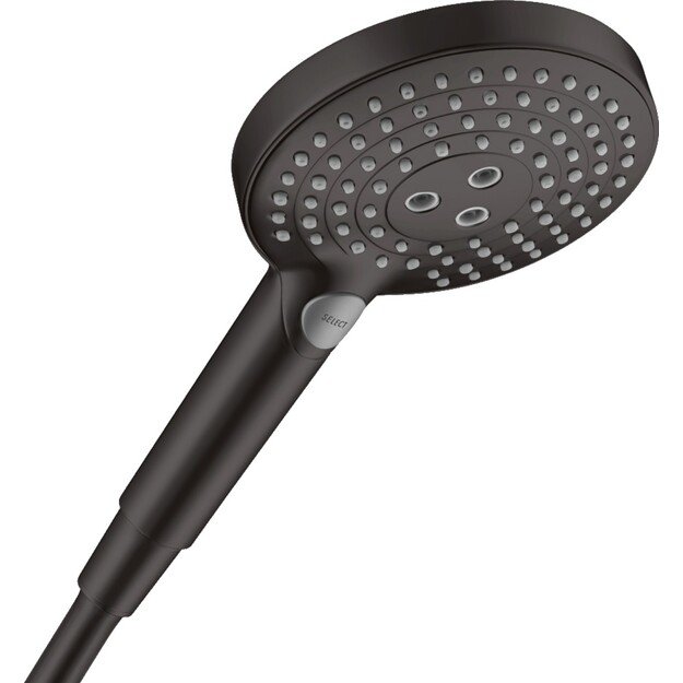 Rankinis dušas Hansgrohe Raindance Select S 120 3jet PowderRain, 26014670, juodas matinis