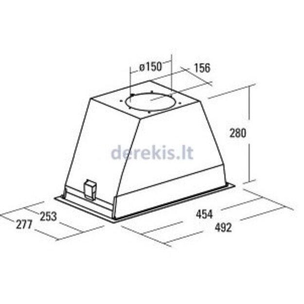 Įmontuojamas gartraukis Allenzi GL50 WHITE PLUS LED 1