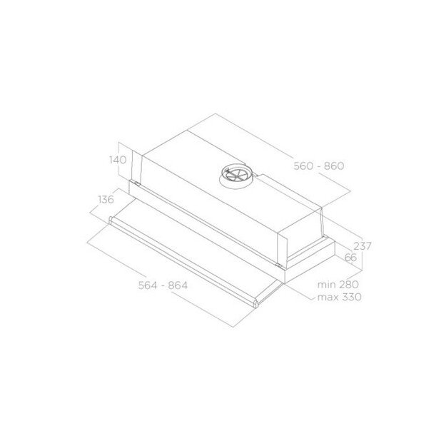 Įmontuojamas gartraukis Elica CIAK 2.0 GR/A/60, PRF0181896 4