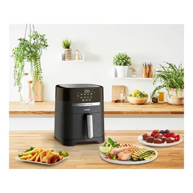 Karšto oro gruzdintuvė Tefal EASY FRY & GRILL EY505815, juoda 2