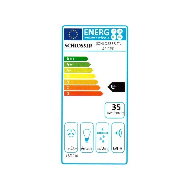 Įmontuojamas gartraukis Schlosser TN45PBBL GLASS 2